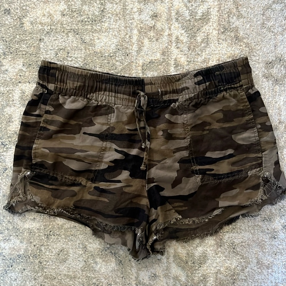 Express Army Print Shorts